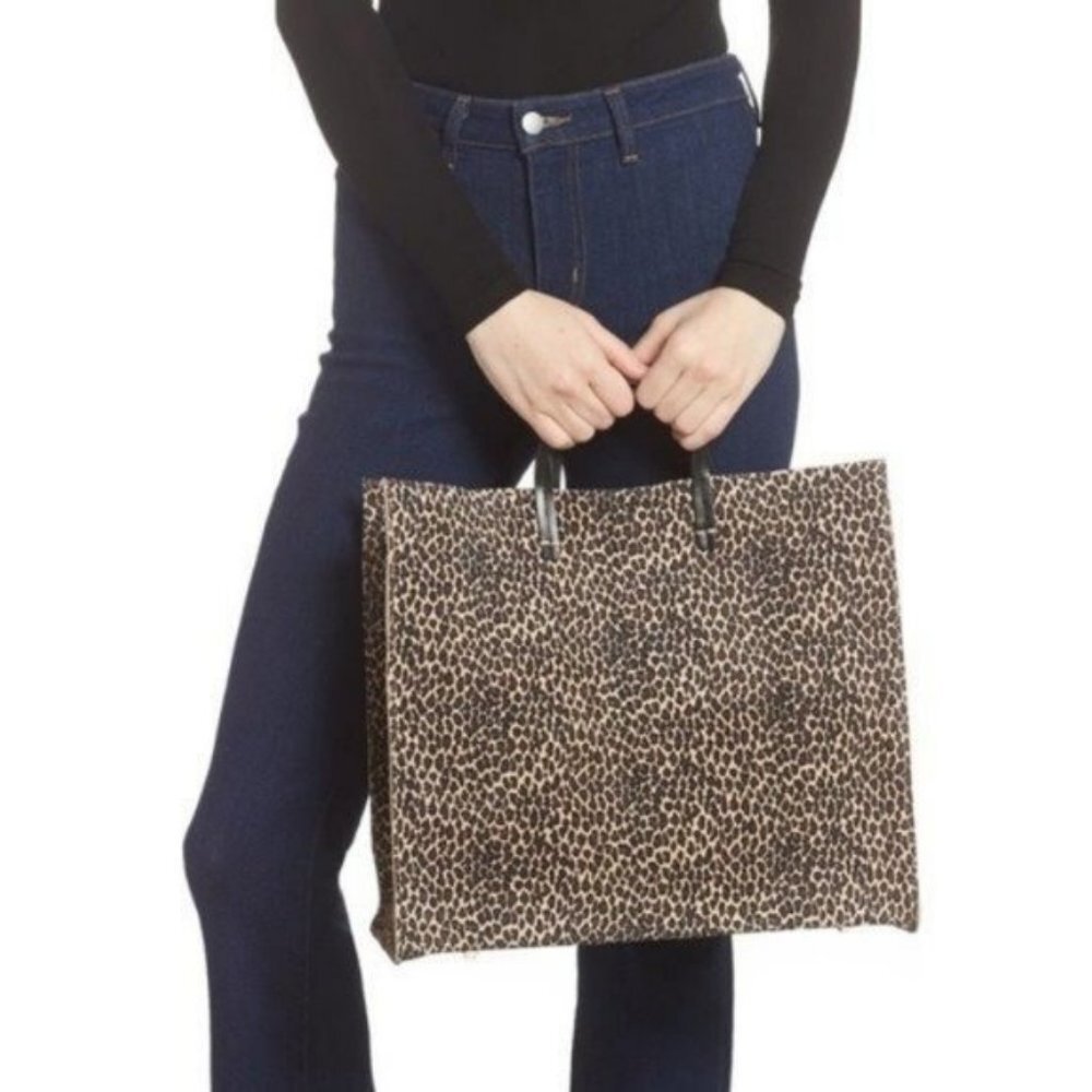 Clare V. Simple Tote Suede in Mini Cat NWT Convertible with Removable Strap - Picture 7 of 8